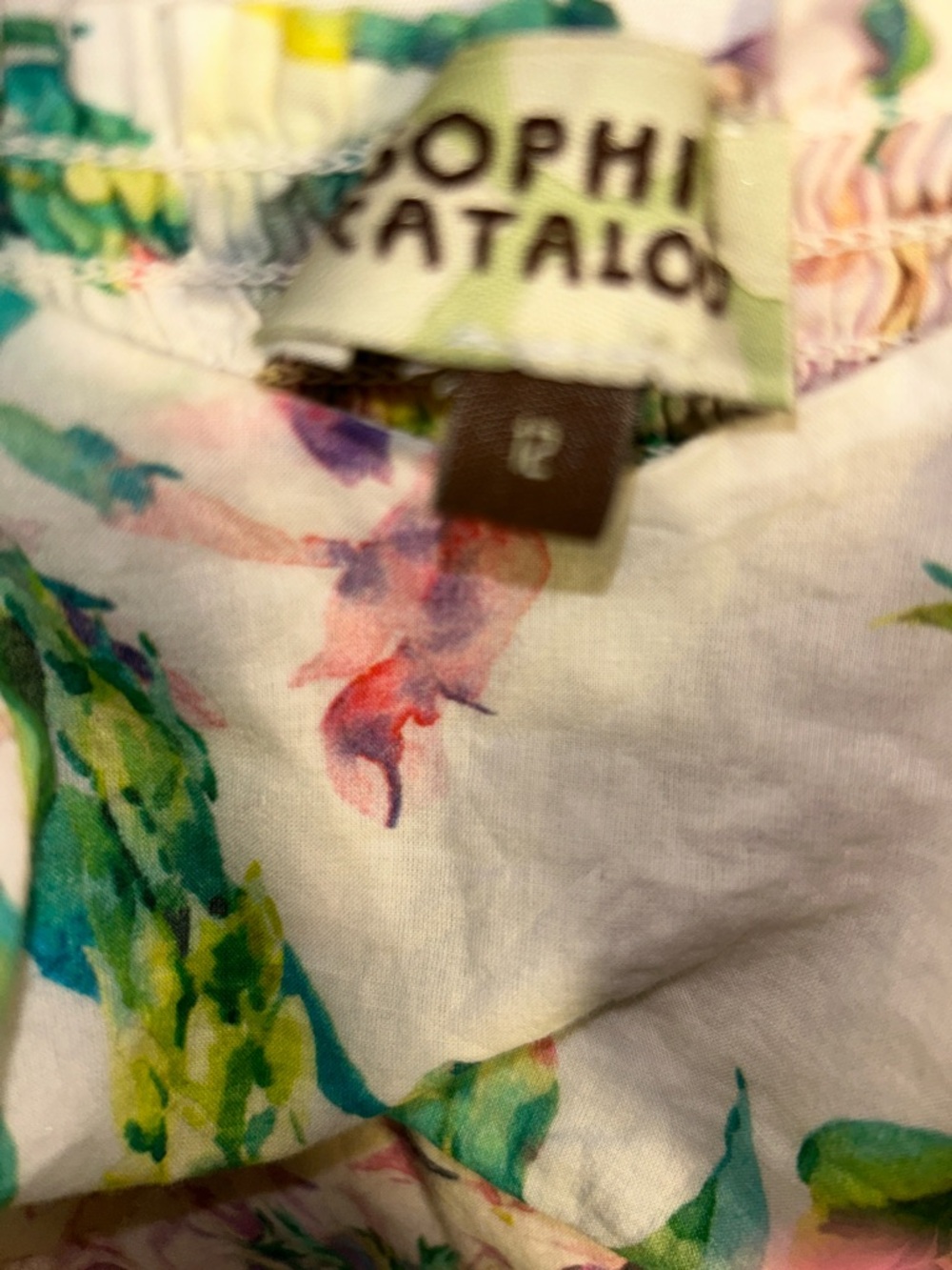 Sophie Catalou  Floral High-Low Sundress -excellent condition  floral print 12 - Picture 2 of 9